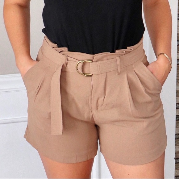 High Rise Belted Shorts - Picture 6 of 12